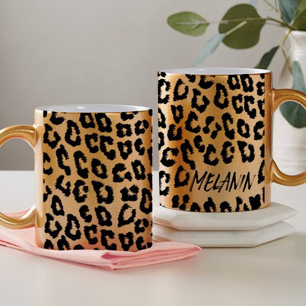 Melanin Mug In GOLD w/Coaster